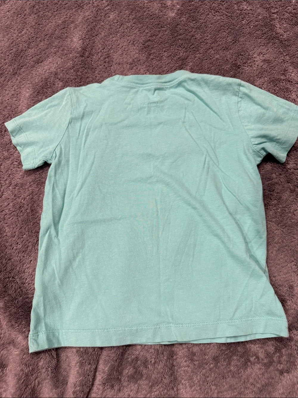 Nike Light Teal Tee with Purple Camo Swoosh Logo